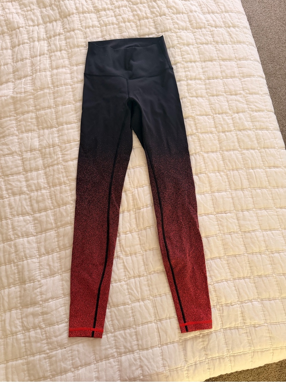 lululemon athletica Black to Red Ombre High-Rise Leggings